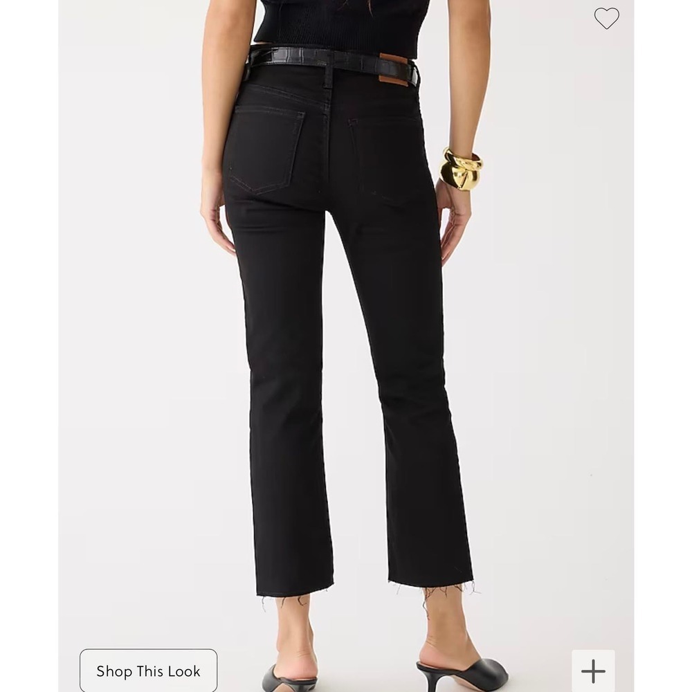 J.Crew EUC 9 Demi-boot Cropped Jeans in Stay Black Wash Size 27 Mid Rise - Picture 3 of 11